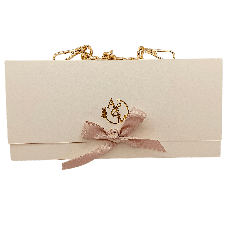 Wedding Bag White and Gold