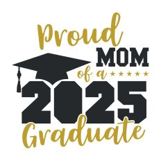 Proud Mom of a 2025 Graduate SVG with Picture