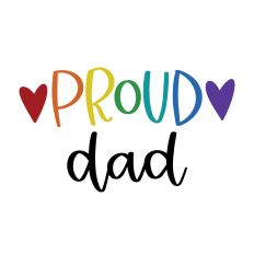Proud Dad with Hearts