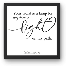 Psalm 119:105 Scripture Light Path SVG