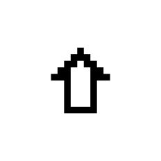 Pixelated game element - arrow