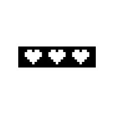 Pixelated game element - hearts 2