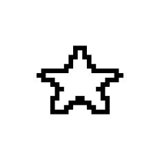 Pixelated game element - star 2