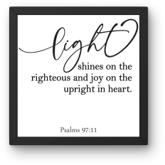 Psalm 9711 – Light Shines on the Righteous  Scripture SVG