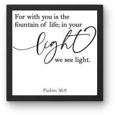 Psalm 36:9 – In Your Light We See Light | Scripture SVG