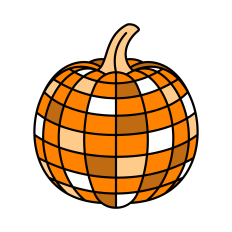 Disco Ball SVG | Pumpkin SVG | Fall SVG
