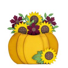 Pumpkin Flower Box Card