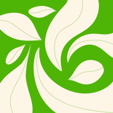 Pumpkin coffee abstract leaves 1 pattern paper