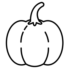 Pumpkin Line Art