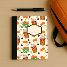 Pumpkin composition-notebook front design