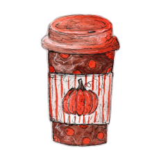 Pumpkin Coffee Cup