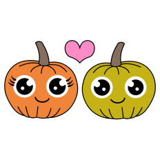 Cute Pumpkin Couple
