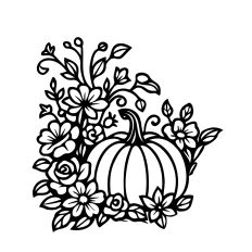 Floral pumpkin