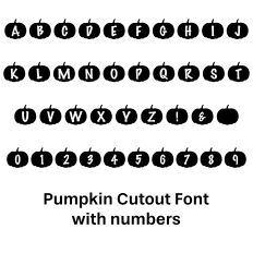 Pumpkin Cutout Dingbat Font