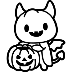 pumpkin man halloween lineart