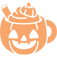 pumpkin mug silhouette