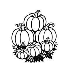 Pumpkin patch six pumpkins