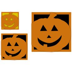 Halloween Pumpkin Fold Over Card