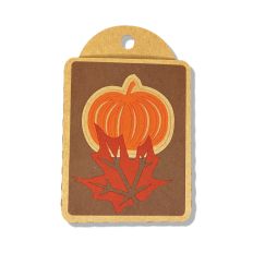 Pumpkin and Leaf Gift Card Tag SVG