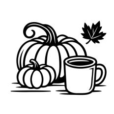 Pumpkins and coffee