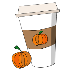 Pumpkin Spice Latte Sticker