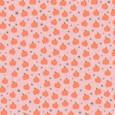 Pink Pumpkin Halloween Background Pattern