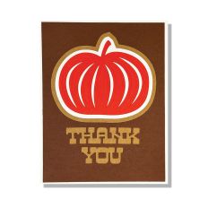 Pumpkin Layered Thank You Card SVG Cut File
