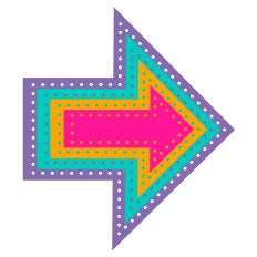 Punched Edge Nested Arrows