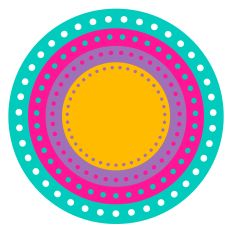 Punched Edge Nested Circles