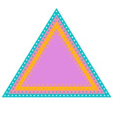 Punched Edge Nested Triangles