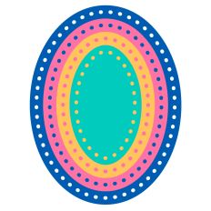 Punched Edge Nested Ovals