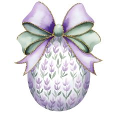 Purple Coquette Easter Egg