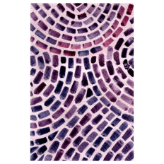 Watercolor Purple Bricks
