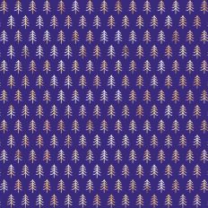 Purple and Gold Foiled Christmas Tree Background Pattern