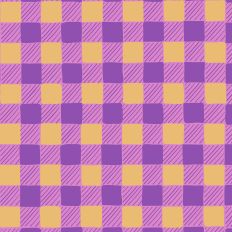 Purple on Yellow Buffalo Plaid Repeating Pattern