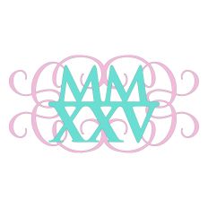 2025 Flourished Roman Numerals MMXXV