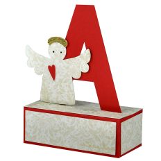 A - 3D Christmas Alphabet Letter