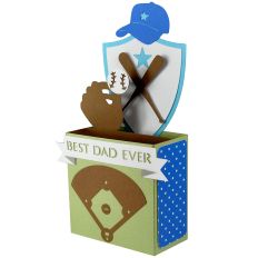 Best Baseball Dad Ever Crest Card-in-a-Box