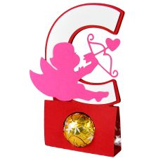 C Valentine – Cupid - Alphabet Letter Candy Holder