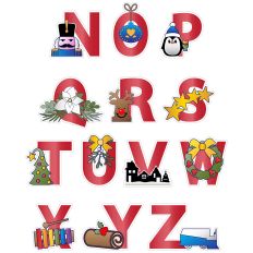 Christmas Things - Alphabet Stickers N-Z 