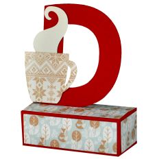 D - 3D Christmas Alphabet Letter