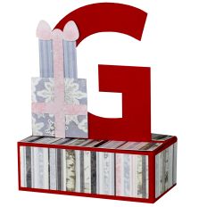 G - 3D Christmas Alphabet Letter