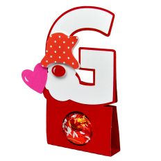G Valentine – Gnome - Alphabet Letter Candy Holder