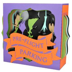 Halloween Pre-Flight Parking Illuminated Gift Card Box