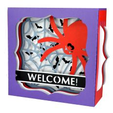 Halloween Welcome Spider Illuminated Gift Card Box