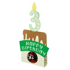 Happy 3rd Birthday - Tummy Candy Holder