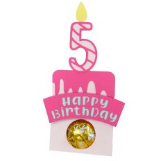 Happy 5th Birthday - Tummy Candy Holder