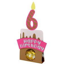 Happy 6th Birthday - Tummy Candy Holder