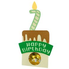 Happy 7th Birthday - Tummy Candy Holder