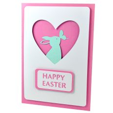 Happy Easter Bunny and Butterfly - Layered Stencil Card